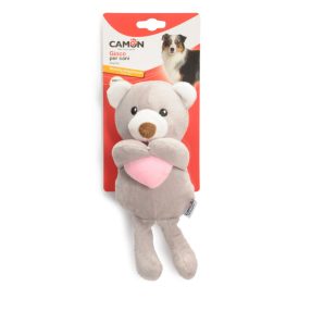 AH448 Poliészter, sípoló nyuszi és maci kb 30 cm