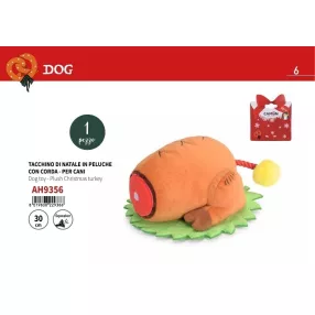 AH9356 Plüss sípoló karácsonyi pulyka30 cm
