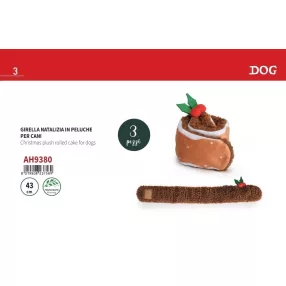 AH9380 Zörgős plüss karácsonyi játék 43 cm