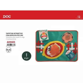   AH9405 Poliészter nylon interaktív szőnyeg karácsonyi vacsi 56*41 cm