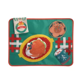   AH9405 Poliészter nylon interaktív szőnyeg karácsonyi vacsi 56*41 cm