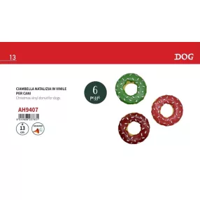 AH9407 Vinyl sípoló karácsonyi süti 13 cm