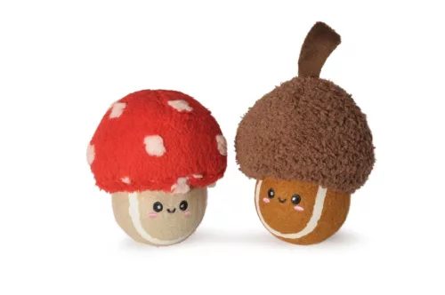 AH9434 Karácsonyi sípoló teniszlabdás gomba, makk figurás 12 cm