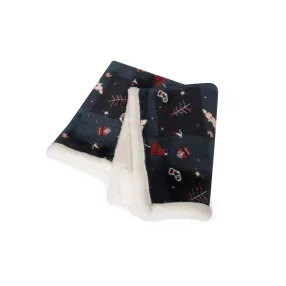 AH959/B Supersoft karácsonyi takaró kék 120*130 cm