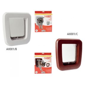 AX001/B IN&OUT Classic macskaajtó fehér