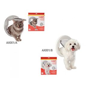   AX005/A IN&OUT Universal lengőajtó nagyméretű macskáknak és kisméretű kutyáknak átlátszó