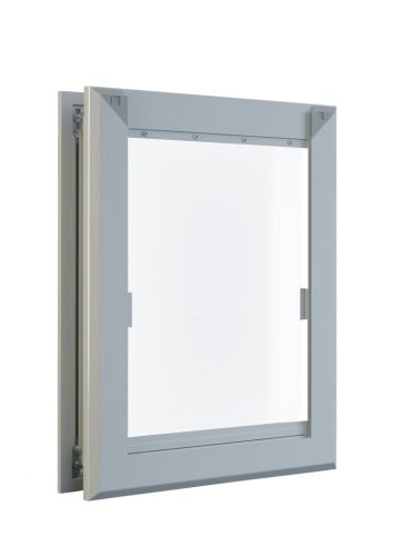 AX010 IN&OUT Alumínium kutyaajtó S Kifutó