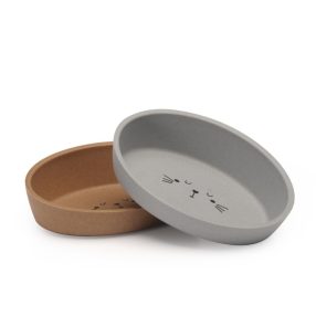   C0279 Ovális bambusztál 16x11 cm, magasság 5x4,5cm - 200 ml