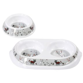 C030/6 Melamin tál mintás dupla 2x150 ml