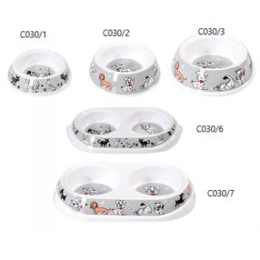 C030/7 Melamin tál mintás dupla 2x500 ml