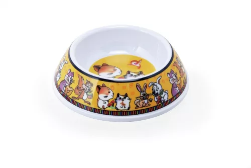 C031/Q Melamin tál kisállat figurás 100 ml 12 cm