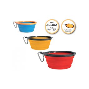   C037/1 Összecsukható színes szilikon tál (víz) 350 ml, 11,5 cm