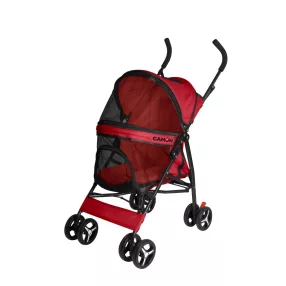   C116/R Babakocsi kutyáknak, macskáknak és kistestű állatoknak - piros 15 kg-ig