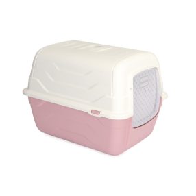   C144 Macska WC aktív szenes szűrővel, alomlapáttal 52x40x40 cm vegyes színekben