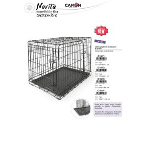   C182/4 Összecsukható szállító rács dupla ajtós 108x71x77 cm