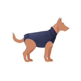 C226/H Műtét utáni ruha Exclusive - kék - Tg. 40