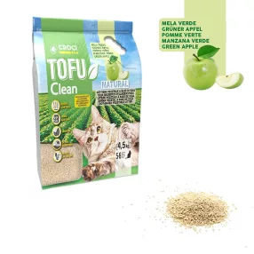   C4025078 Tofu Clean növényi macskaalom szójából zöldalma 4,5 kg