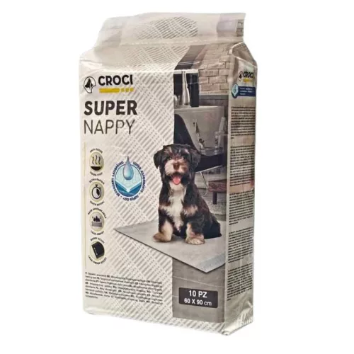 C6OI0012 Super Nappy kutyapelenka 90*60 cm 10 darabos