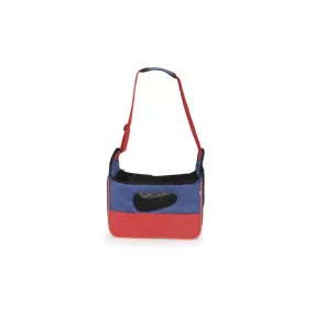   CA628/H  Hordozó kék piros 40*20*27 cm 6-7kg kisállatoknak