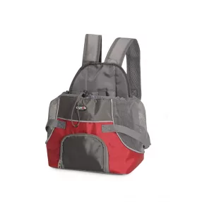   CA748/1 PetPocket hátizsák elöl hordható -piros- alap 28x22cm –magasság 26~38cm 6kg-ig régi kódja C748/1