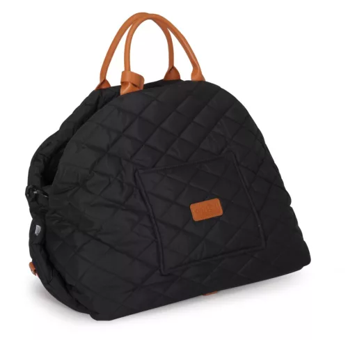 CC0182 MIMI Pet steppelt autós hordozótáska 7/8 kg-ig fekete 40*33*40 cm