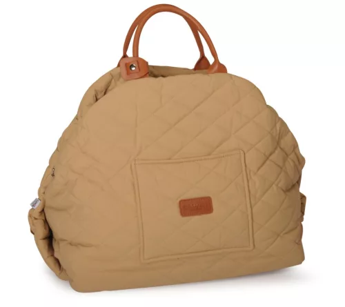 CC0183 MIMI Pet steppelt autós hordozótáska 7/8 kg-ig bézs 40*33*40 cm