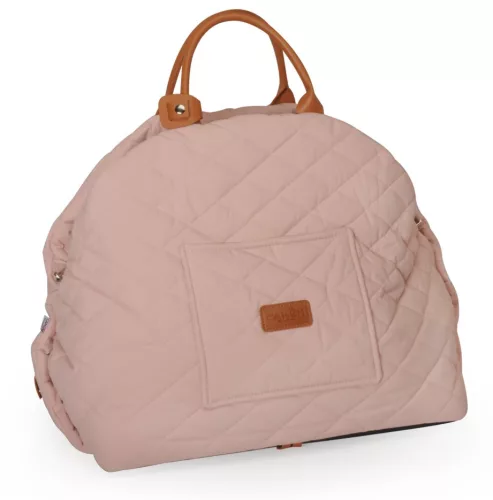 CC0185 MIMI Pet steppelt autós hordozótáska 7/8 kg-ig rózsaszín 40*33*40 cm
