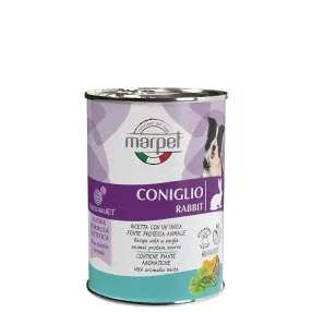   CH12/410 AEquilibriavet Dog 410g  Coniglio-nyúl Monoproteines diétás teljes értékű táp táplálék intolerancia csökkentésére. Kutyák részére. Fehérjeforrás - nyúl