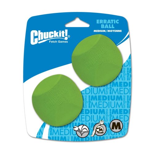CHUC20120 Chuckit! Erratic labda M 6cm 2db-os
