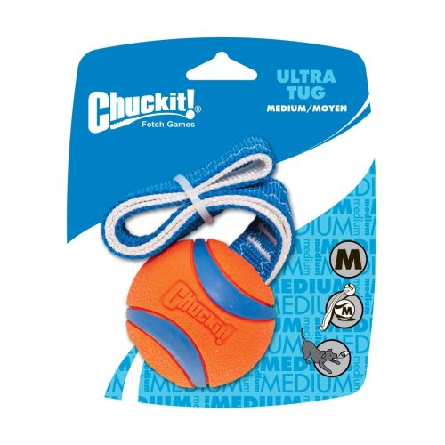 CHUC231201 Chuckit! Ultra tug szalagos labda M 6cm