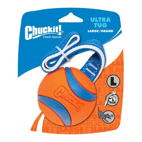 CHUC231301 Chuckit! Ultra tug szalagos labda L 7cm