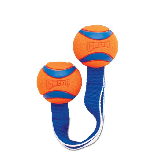 CHUC232201 Chuckit! Ultra Duo Tug szalagos labda M 6cm