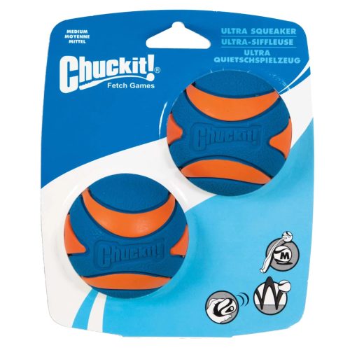 CHUC33068 Chuckit! Ultra Squeker labda M 6cm 2db-os