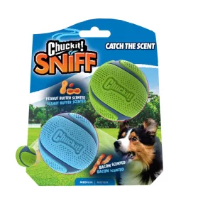   CHUC33209 Chuckit! Sniff Fetch labda DUO bacon és mogyoróvaj M 2db-os