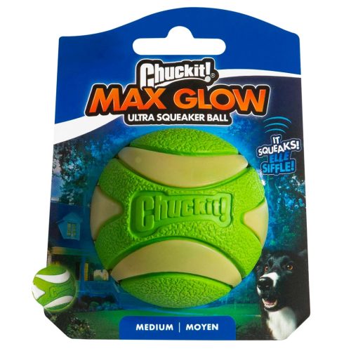 CHUC43142 Chuckit! Max Glow Ultra Squeaker labda