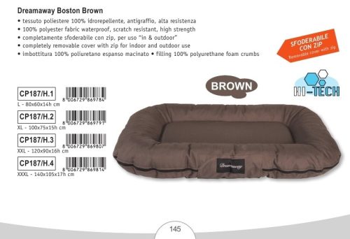 CP187/H.2 Hi-tech Matrac peremes BOSTON barna 100x75x15