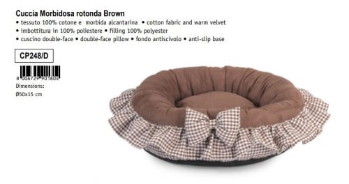 CP248/D Fekhely kerek "Brown" 50x15cm Kifutó