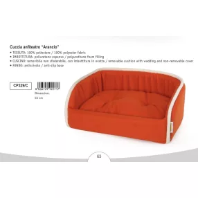 CP329/C Szögletes fekhely  Anfiteatro narancs 55 cm