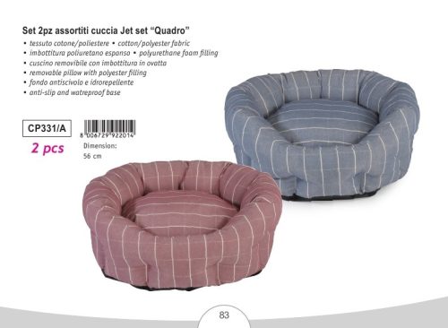 CP331/A Peremes ovális fekhely Qadro 2 darabos szett 56 cm