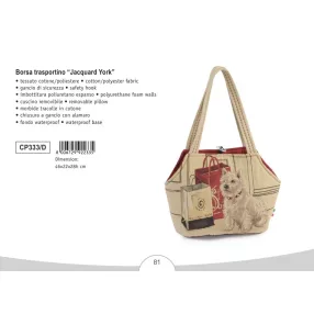 CP333/D Hordozó Jacquard York 46x22x28h cm