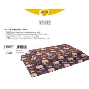   CP334/C Wine matrac levehető huzattal 70/80/90 cm 3 darabos szett