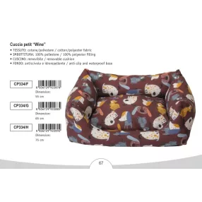CP334/F Szögletes fekhely Wine 55 cm