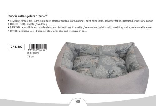 CP338/C Négyszögletes fekhely Element 24 Cervo méret 75 cm