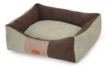 CP344/B Négyszögletes fekhely Dogsy 75*65*16 cm barna-pisztácia