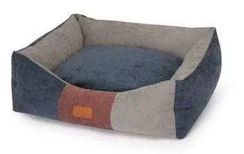 CP344/D Négyszögletes fekhely Dogsy 75*65*16 cm szürke-kék