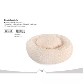 CP407/C Kerek plüss fekhely 80x20cm