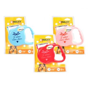   CW276/C WalkyLeas póráz Mon Chien-piros szalagos 3 méterig terhelhetőség 15 kg