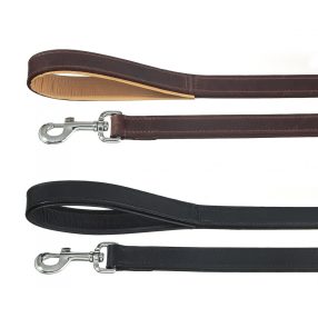 DA012/F Bőr póráz Texas fekete 16*1000 mm