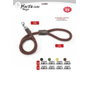 DA039/E Kötél póráz barna 16*1200