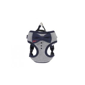 DC005/3 Kék masnis hám S 48/58 cm